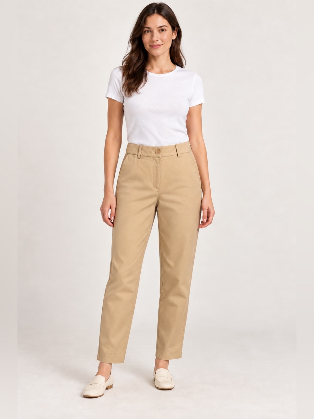 Express 🔥 Straight Leg Chino Pants - Beige